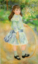 Niña con aro